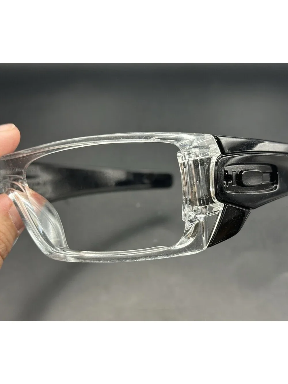 Oakley Batwolf Polished Clear/Black Frame